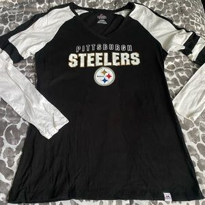 Pittsburgh Steelers Vneck L/S top Sz XL